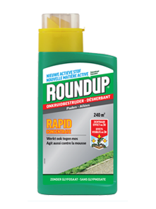 Roundup onkruidbestrijder voor bestrijding van hardnekkig onkruid